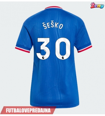 Lacne Ženy Futbalové dres Manchester United Benjamin Sesko #30 2026-27 Krátky Rukáv - Preč